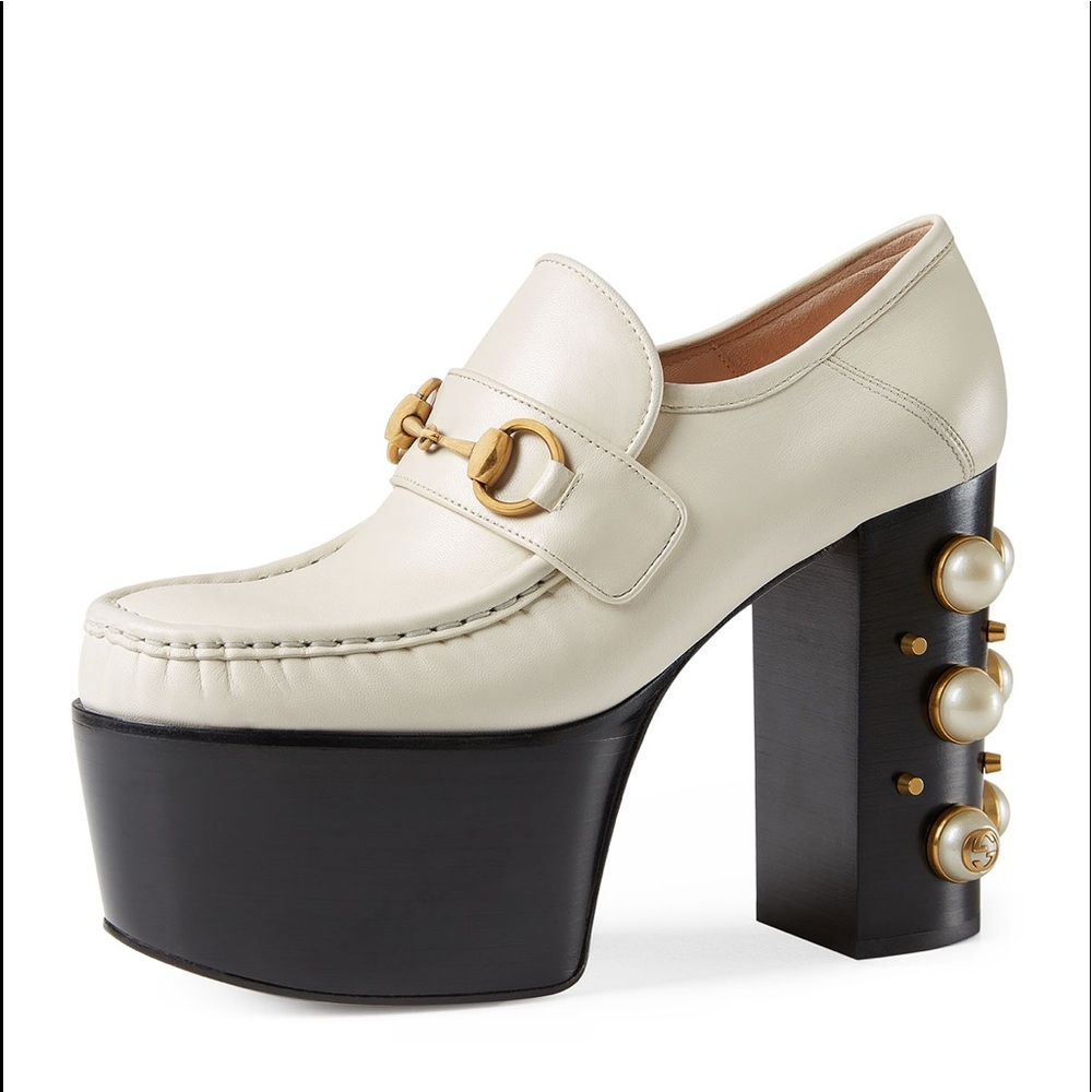 Gucci Vegas Studded Platform Loafers - Picture 3 of 13